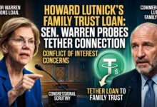 Sen. Warren Probes Commerce Secretary Howard Lutnick Over Secret Tether Loan to Family Trust