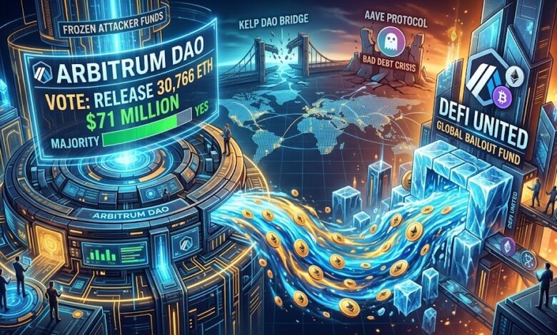 Arbitrum DAO Votes to Release $71M in Frozen ETH to DeFi United After Kelp DAO Exploit