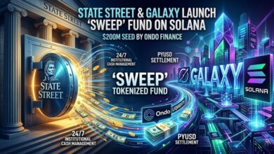 State Street & Galaxy Launch 'SWEEP' Tokenized Fund on Solana